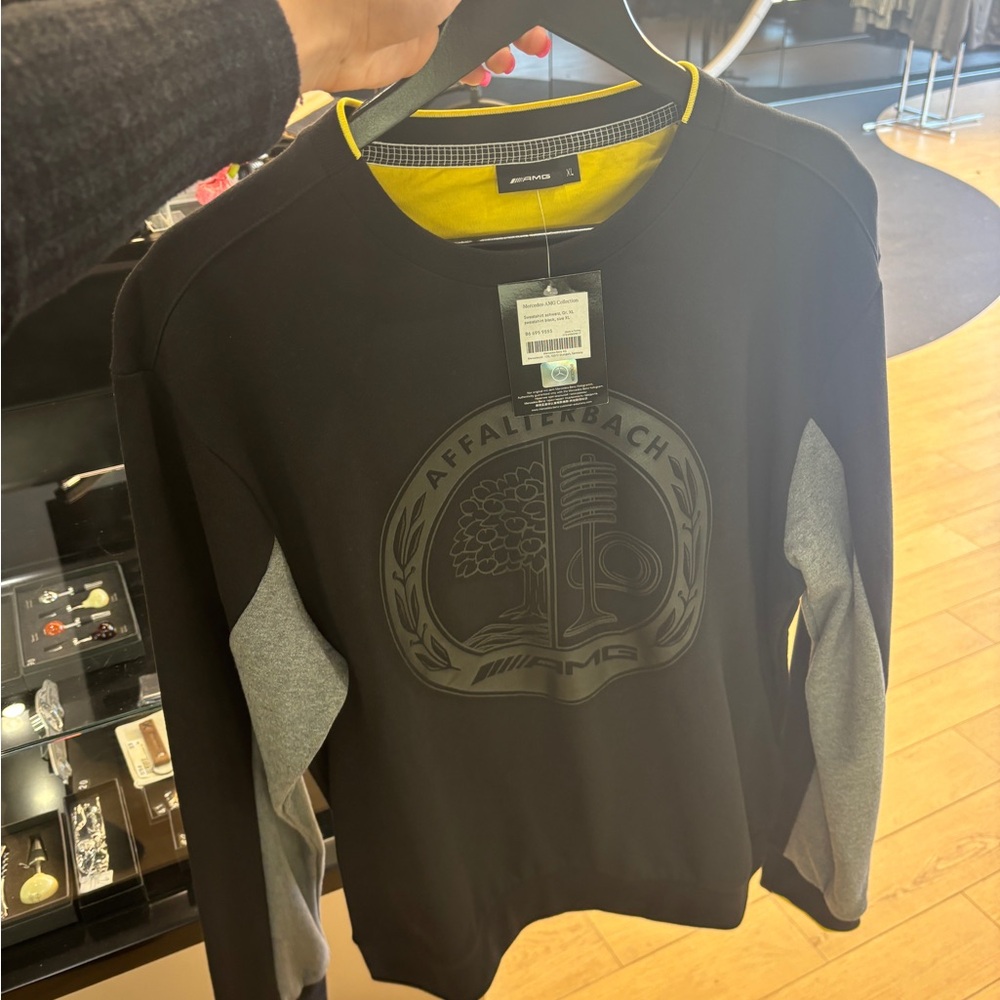 Mercedes Benz AMG Black and Gray Sweatshirt